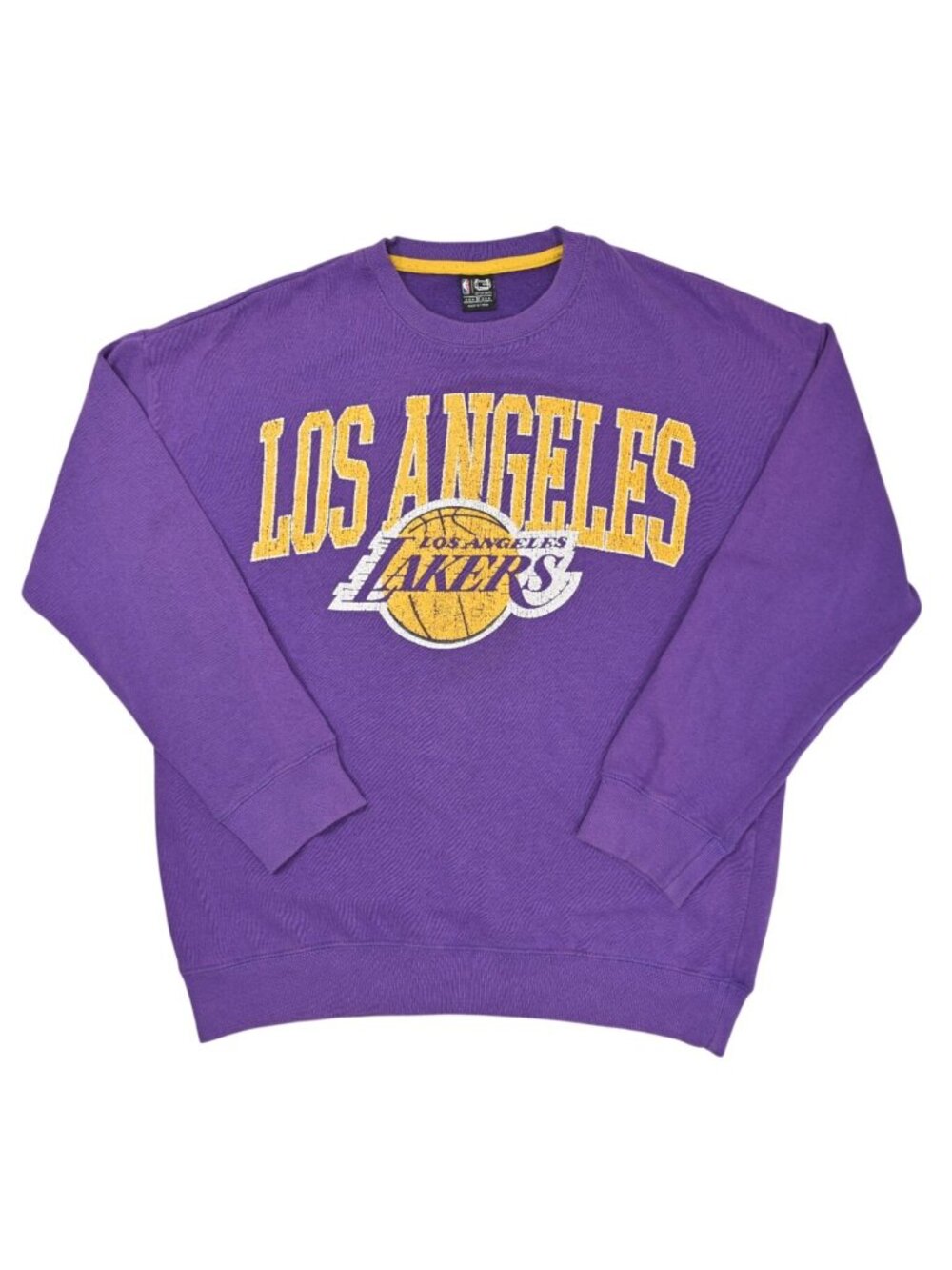 Ultra Game NBA Los Angeles Lakers Crew Neck Sweatshirt in Purple